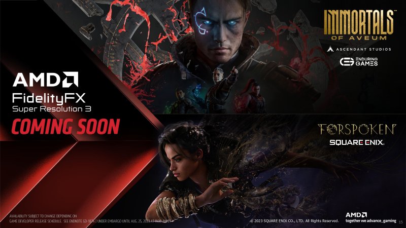 Forspoken e Immortals of Aveum saranno i primi 2 giochi che supporteranno l'FSR 3 Forspoken e Immortals of Aveum saranno i primi 2 giochi che supporteranno l'FSR 3