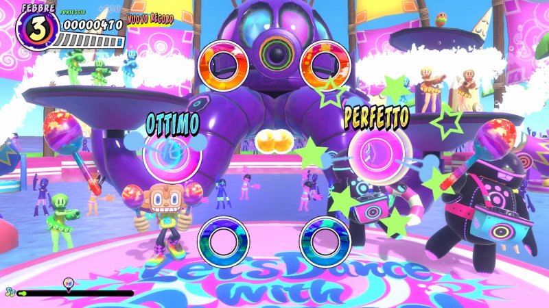 Samba de Amigo : Party Central, l'un des nombreux défis du jeu.