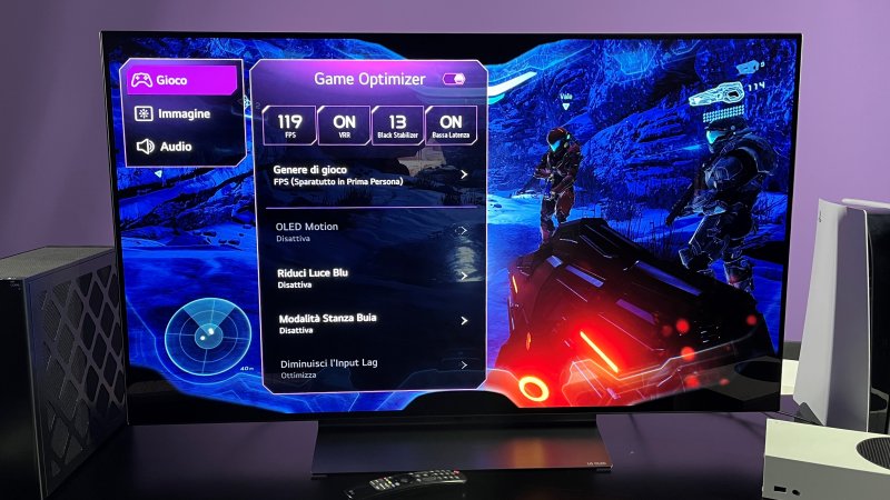 Le regolazioni del Game Optimizer su LG C3 Le regolazioni del Game Optimizer su LG C3
