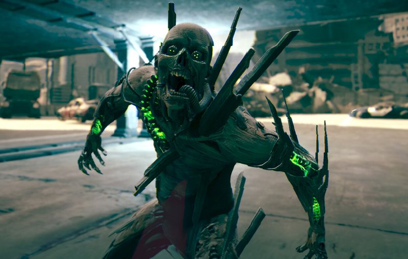 Un po' zombie, un po' mutanti, un po' esseri cibernetici, i nemici che affronterete in Ghostrunner 2 si ispirano in ogni caso all'immaginario cyberpunk Un po' zombie, un po' mutanti, un po' esseri cibernetici, i nemici che affronterete in Ghostrunner 2 si ispirano in ogni caso all'immaginario cyberpunk