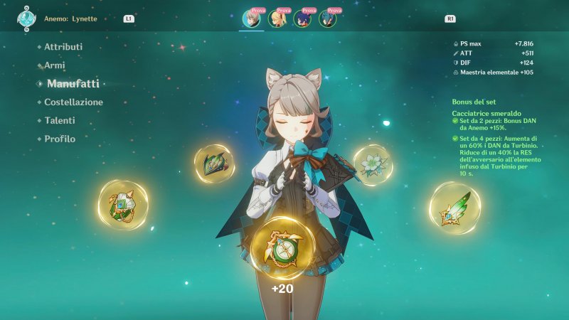 Il set Cacciatrice Smeraldo è probabilmente l'opzione più versatile per Lynette Il set Cacciatrice Smeraldo è probabilmente l'opzione più versatile per Lynette