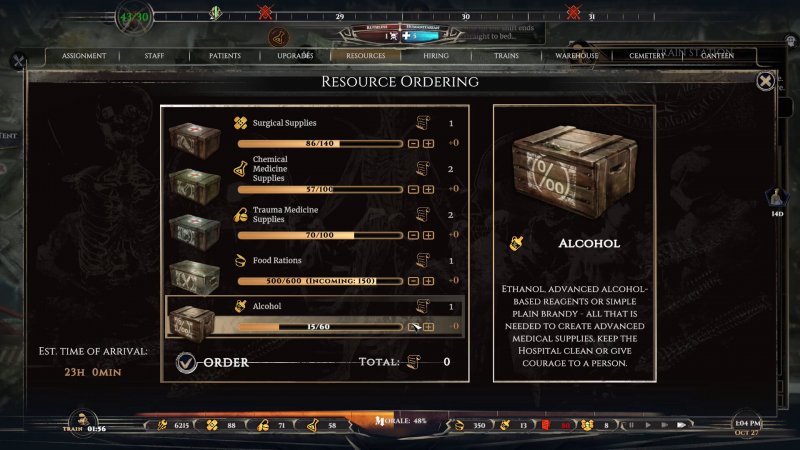 Attraverso la stazione ferroviaria potremo rifornirci e assumere nuovo personale. Ma tutto avrà un costo