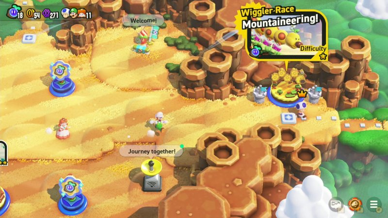 In alcuni punti della mappa ci si può muovere liberamente e scegliere in che ordine affrontare i livelli. Per passare al mondo successivo bisognerà raccogliere un certo numero di Semi Meraviglia