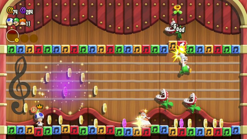 Il livello musicale delle Piante Piranha è una delle prime grandi sorprese che si incontrano giocando Super Mario Bros. Wonder Il livello musicale delle Piante Piranha è una delle prime grandi sorprese che si incontrano giocando Super Mario Bros. Wonder