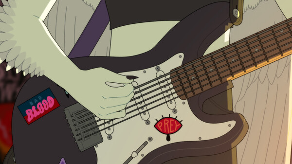 Le sezioni musicali di Goodbye Volcano High ci vedono interpretare i membri della band Worm Drama, impegnati nel contest Battle of the Bands Le sezioni musicali di Goodbye Volcano High ci vedono interpretare i membri della band Worm Drama, impegnati nel contest Battle of the Bands