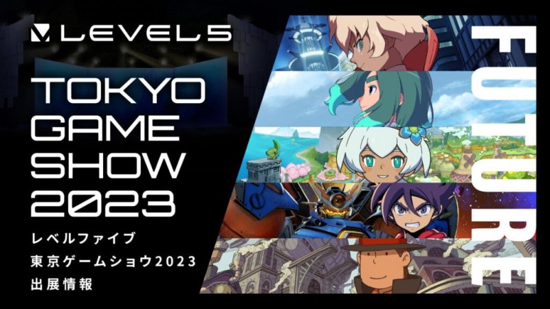 La locandina di Level-5 del Tokyo Game Show 2023