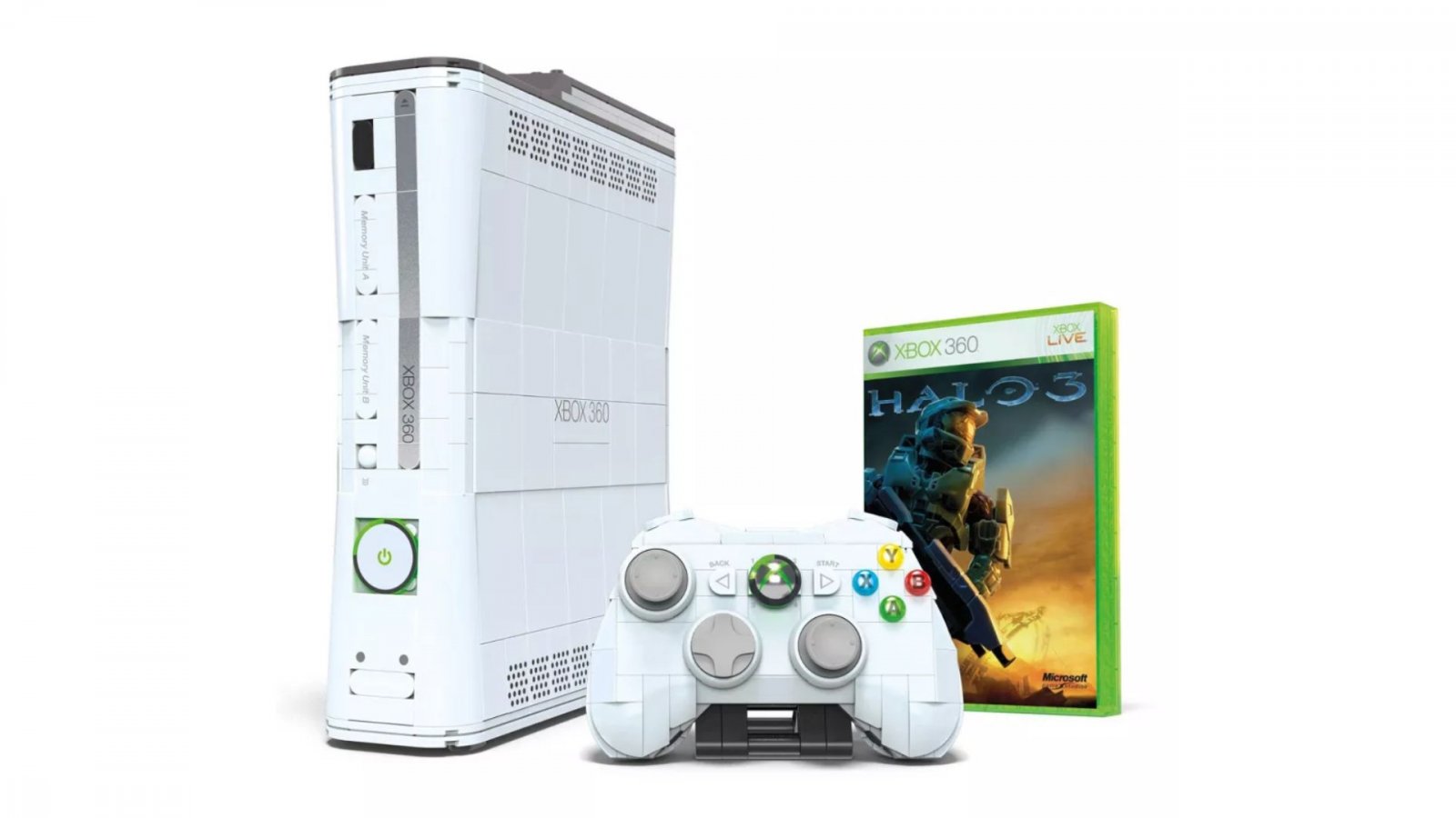 Xbox 360, replica in mattoncini di plastica nel MEGA Building Set