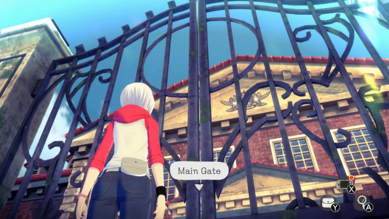 Un cancello chiuso in Another Code: Recollection