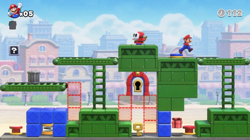 Mario vs. Donkey Kong: gli stage propongono un mix tra rompicapo e platform Mario vs. Donkey Kong: gli stage propongono un mix tra rompicapo e platform