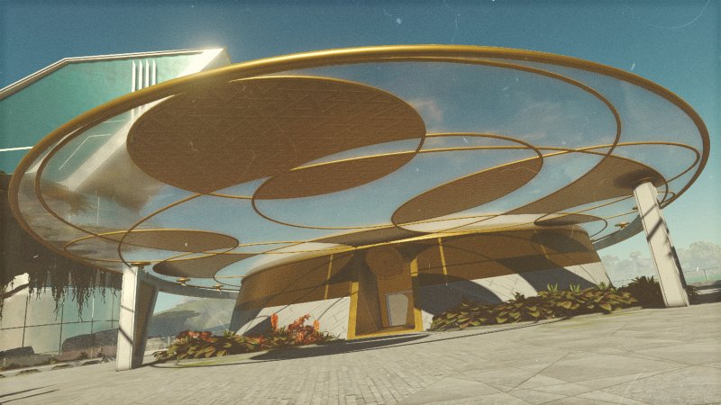 Starfield Nuova Atlantide: il tempio del Sanctum Universum fa risplendere la piazza centrale Starfield Nuova Atlantide: il tempio del Sanctum Universum fa risplendere la piazza centrale