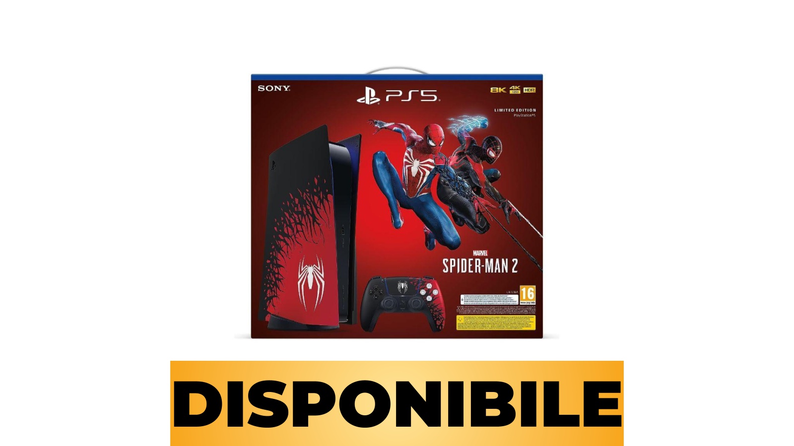 PS5 in stile Marvel's Spider-Man 2 ancora disponibile su Amazon Italia