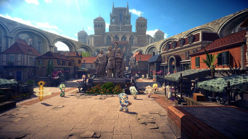 Lo stile artistico di Star Ocean 2 si presta perfettamente a essere adattato in questo ibrido di 2D e 3D Lo stile artistico di Star Ocean 2 si presta perfettamente a essere adattato in questo ibrido di 2D e 3D