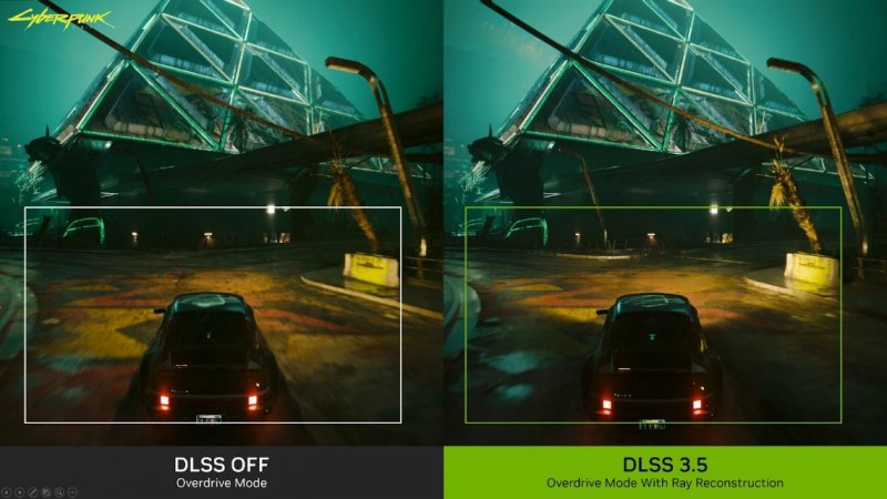 Con y sin DLSS 3.5