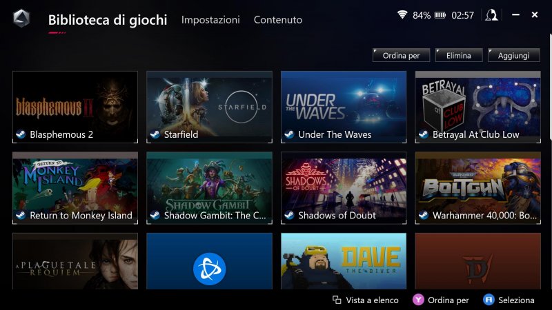 Con ROG Ally è possibile trovare tutti i giochi in un unico posto grazie alla libreria smart