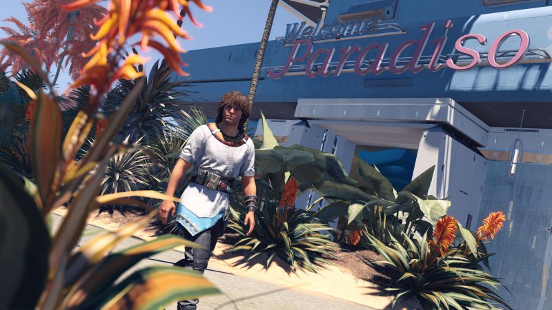 Starfield: avete presente quelle puntate di Star Trek dove visitano quei pianeti tropicali e tutti sono vestiti così? Starfield: avete presente quelle puntate di Star Trek dove visitano quei pianeti tropicali e tutti sono vestiti così?