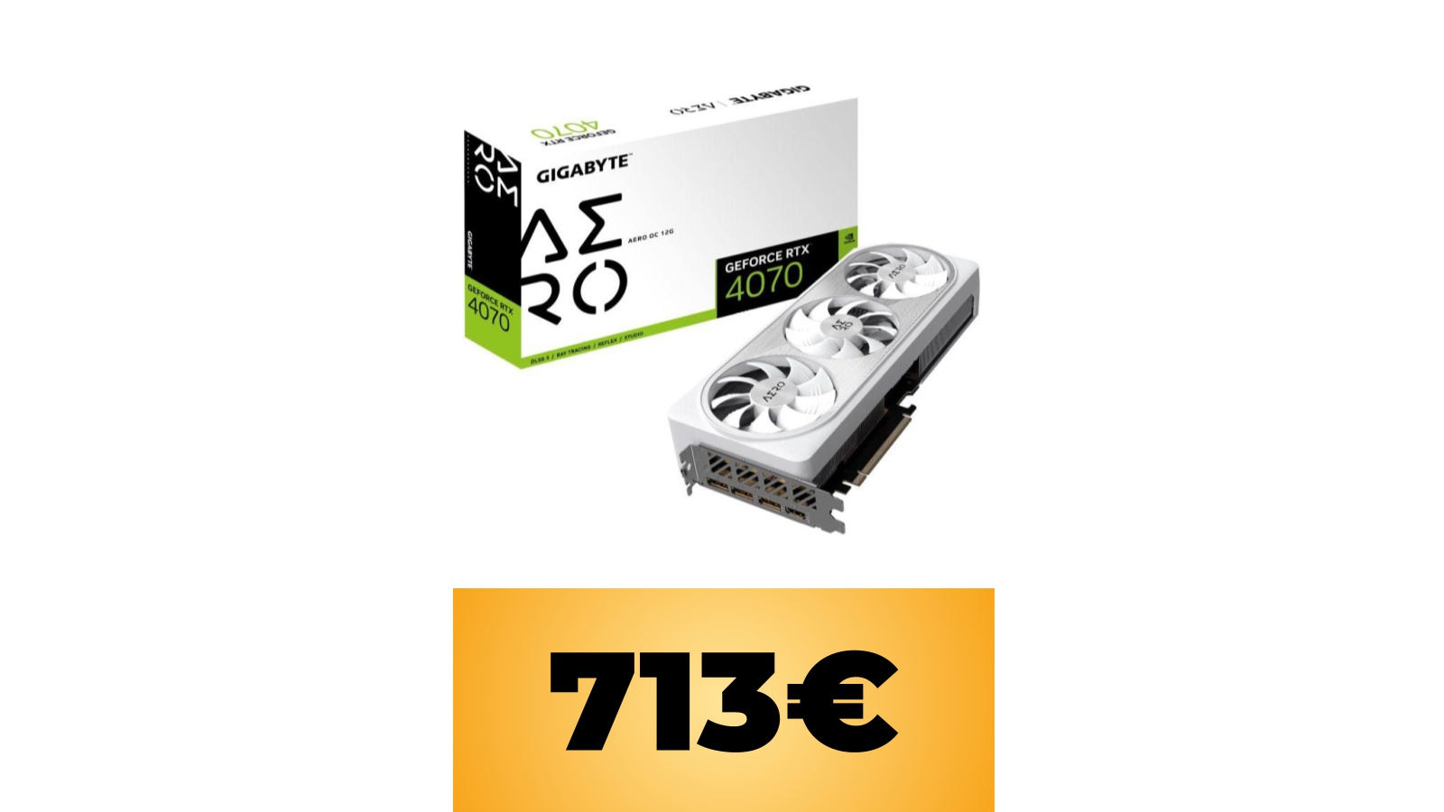 GIGABYTE GeForce RTX 4070 AERO OC da 12GB al prezzo minimo storico tramite Amazon Italia