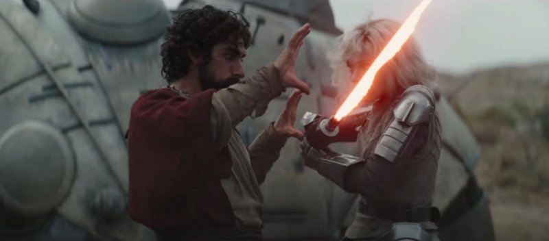 Ezra Bridger distorce la spada laser di Shin Hati con la Forza