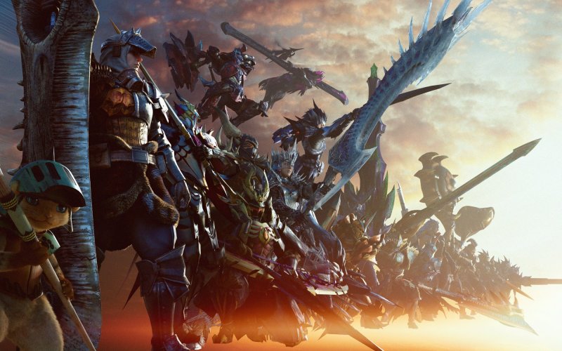 Immagine celebrativa del ventesimo anniversario di Monster Hunter Immagine celebrativa del ventesimo anniversario di Monster Hunter