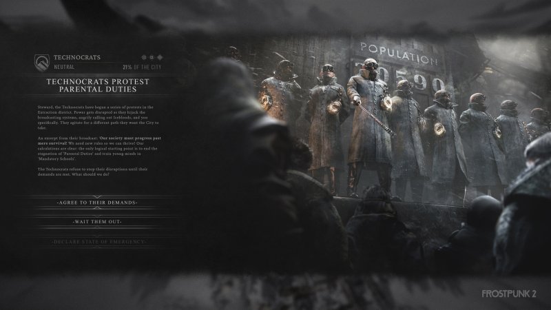 Frostpunk 2: i tecnocrati sono una delle fazioni politiche che potremo incontrare in Frostpunk 2 Frostpunk 2: i tecnocrati sono una delle fazioni politiche che potremo incontrare in Frostpunk 2
