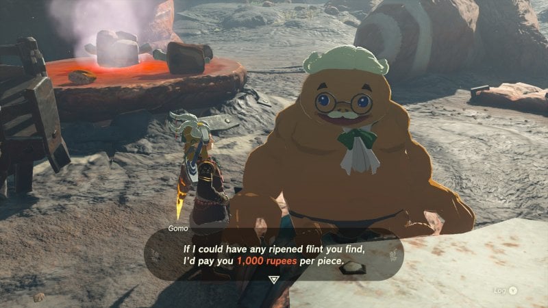 Le Goron di nome Gomo dans The Legend of Zelda: Tears of the Kingdom