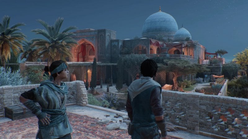 Assassin's Creed Mirage, le palais d'hiver dans ses premières étapes.
