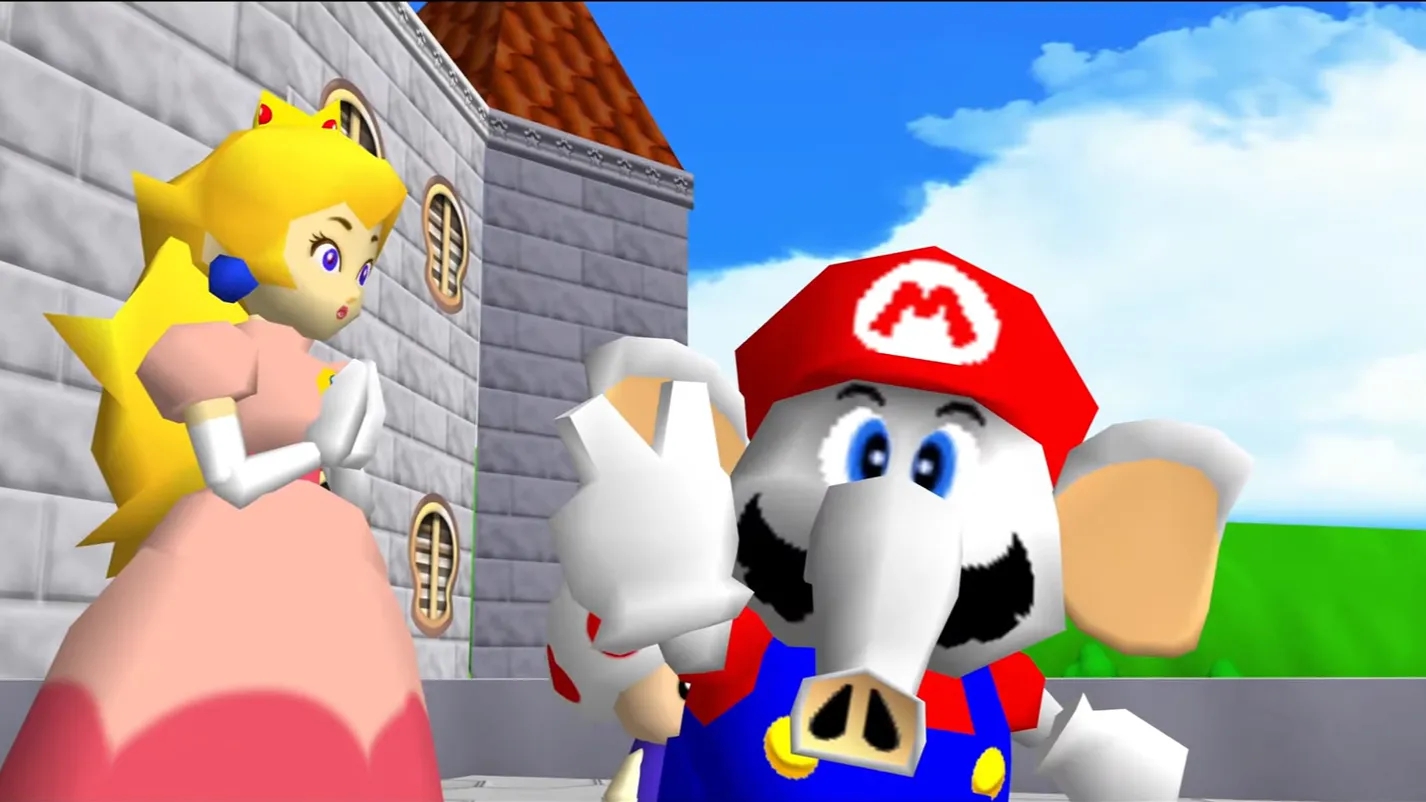 Super Mario Bros. Wonder: i modder hanno inserito Mario Elefante in Super Mario 64, il video