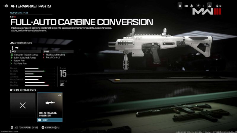 I kit di conversione dell'armaiolo di Call of Duty: Modern Warfare III non ci sono sembrati particolarmente profondi I kit di conversione dell'armaiolo di Call of Duty: Modern Warfare III non ci sono sembrati particolarmente profondi
