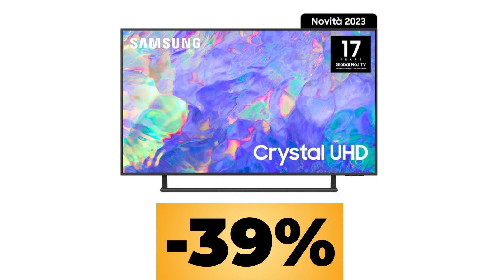 Smart TV Samsung TV Crystal UHD 4K è in sconto per le Offerte Prime al minimo storico su Amazon