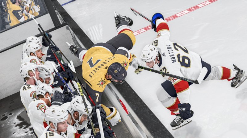 La fisica di NHL 24 è ottima e sono tornate le animazioni per volare fuori dalla balaustra