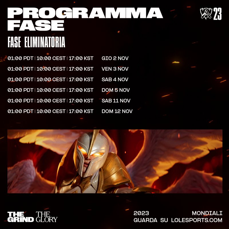 Inevitabilmente, purtroppo, molte competizioni non sono a orari comodi per vederle dall'Italia, ma i match più interessanti si concentrano quasi sempre nel fine settimana così i fan possono organizzarsi meglio