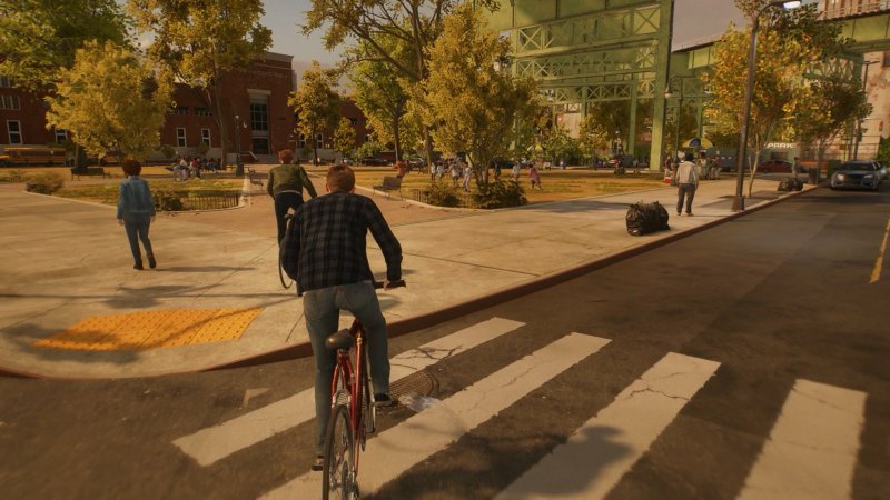 Persino le sezioni in bicicletta di Marvel's Spider-Man 2 sono pensate un po' come dei platform Persino le sezioni in bicicletta di Marvel's Spider-Man 2 sono pensate un po' come dei platform