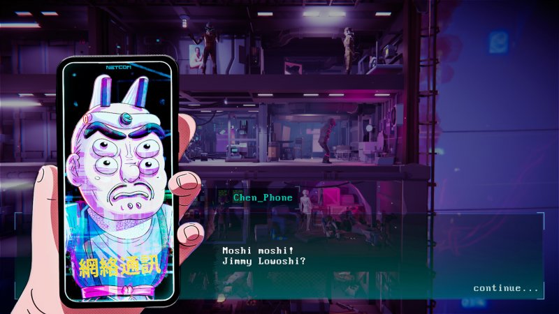 L'ambientazione cyberpunk di Death Noodle Delivery è uno dei suoi punti di maggior forza nonostante non sia spiccatamente originale L'ambientazione cyberpunk di Death Noodle Delivery è uno dei suoi punti di maggior forza nonostante non sia spiccatamente originale