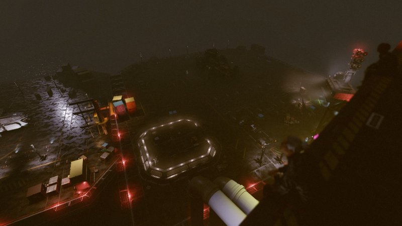 Starfield: lo spazioporto visto da Ebbside