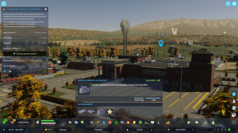 Gli edifici modulari di Cities Skylines 2 permettono di potenziare strutture già costruite per esempio installando eliporti o nuovi garage per i mezzi di servizio
