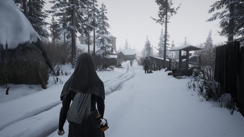 The nun protagonist of Indika in a moment of exploration in the game