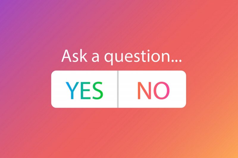 The iconic poll sticker in Instagram Stories