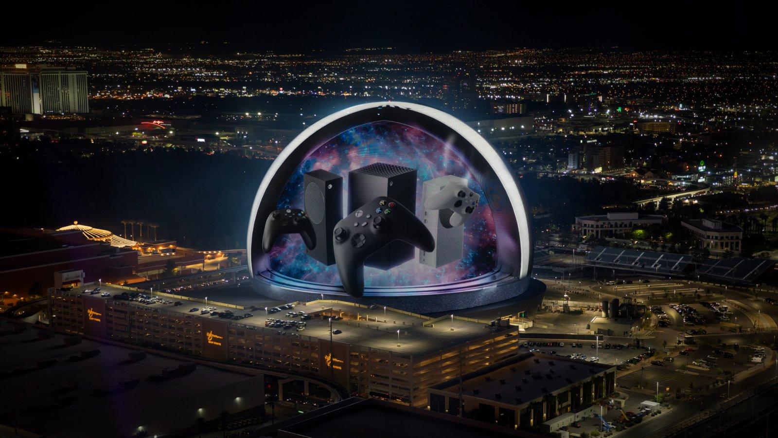 Xbox Series X|S sulla Sphere di Las Vegas, lo spot è spettacolare: ecco il video