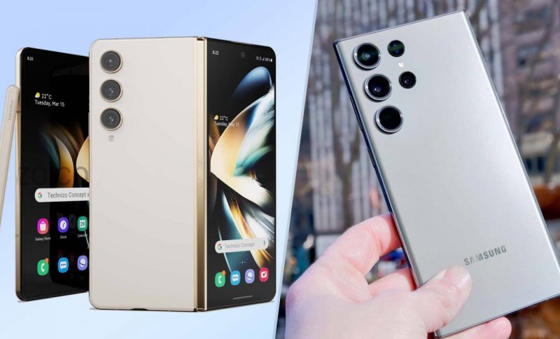 I moduli camera di Galazy Z Fold 5 e Galaxy S23 Ultra