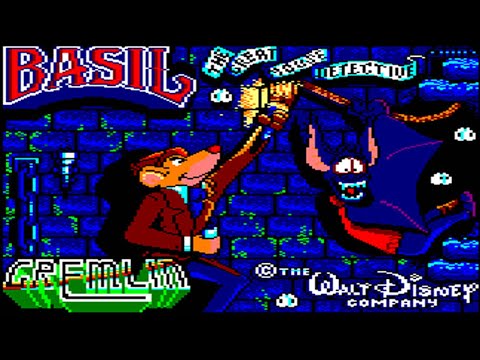 La schermata di caricamento di Basil l'Investigatopo su Amstrad CPC