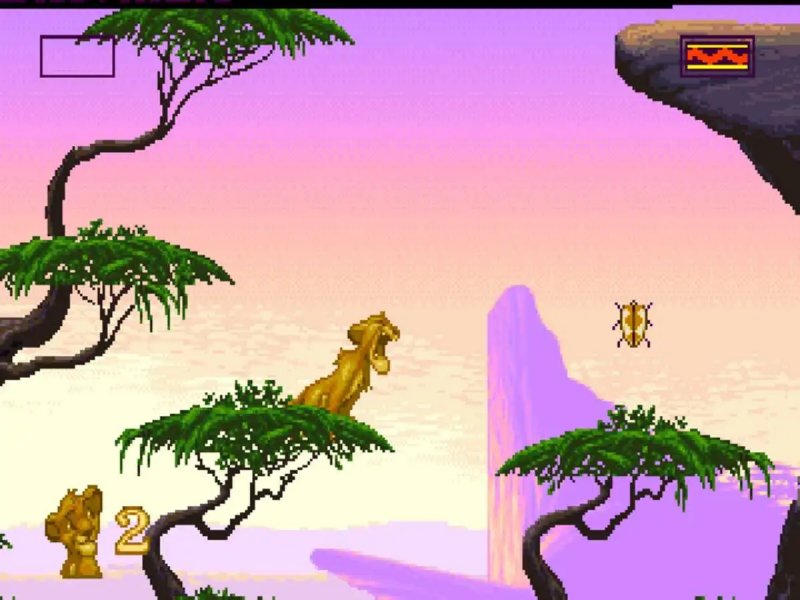 Simba strilla ne Il Re Leone su SNES