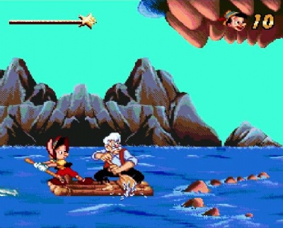 Pinocchio e Geppetto fanno surf