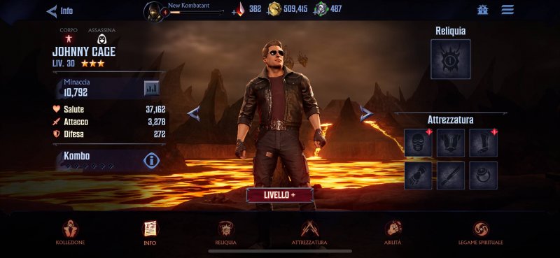 Mortal Kombat: Onslaught, ogni personaggio può essere potenziato ed equipaggiato