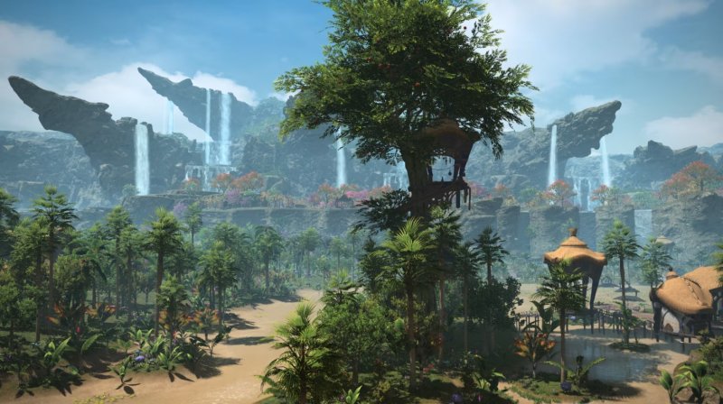 Un primo scorcio delle cascate di Kozama'uka