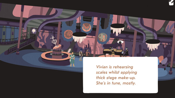 Una cantante vestita in abiti da flapper anni '20 canta su una nave all'incontrario, forte di discendere da quattro generazioni di brillanti intrattenitrici: nel mondo post-apocalittico di Saltsea Chronicles c'è ancora spazio per tanta bellezza