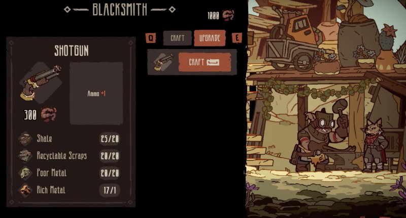 C'è un semplice sistema di crafting in Laika: Aged Through Blood le cui risorse sono ottenibili esplorando o acquistandole presso gli empori nelle stazioni di servizio sparse per il mondo di gioco