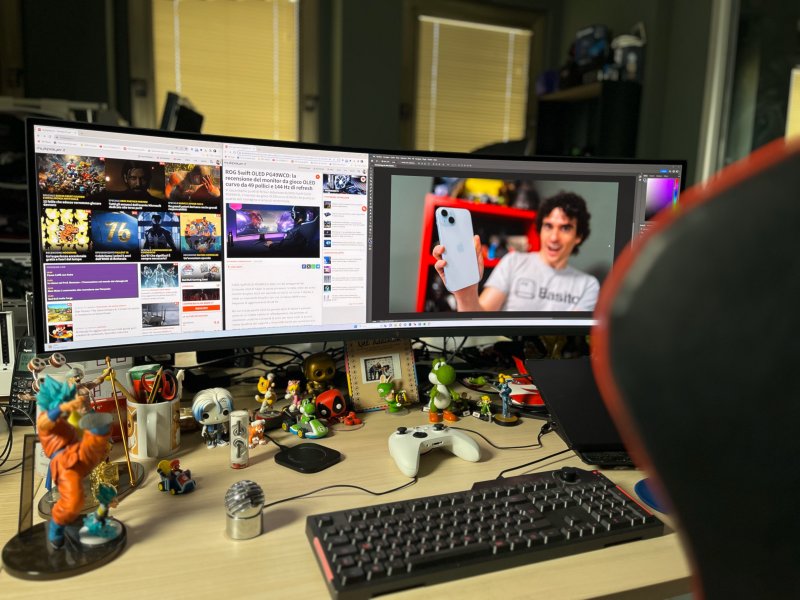 ASUS ROG Swift OLED PG49WCD spinge forte su versatilità e multitasking ASUS ROG Swift OLED PG49WCD spinge forte su versatilità e multitasking