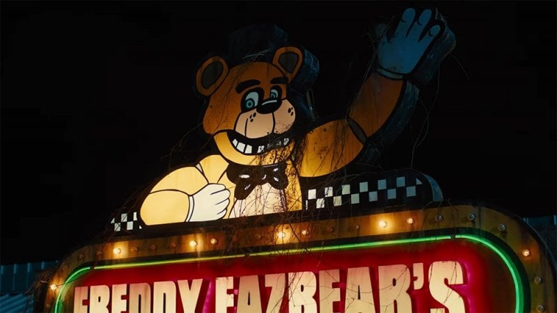 The Five Nights At Freddy's sign