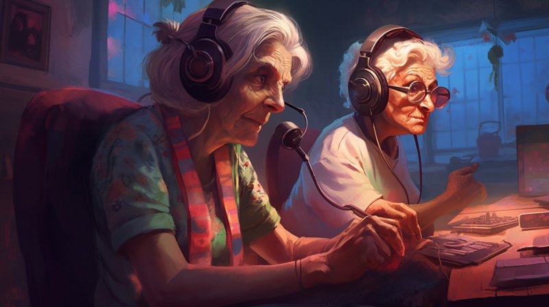 Due spettatrici di Twitch