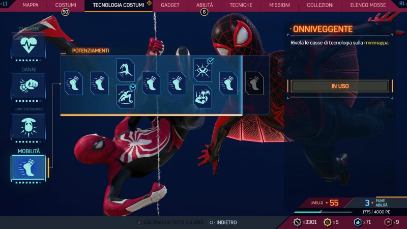 Contrariamente a quanto riportato nella descrizione, l'abilità Onniveggente è una manna dal cielo per dare la caccia agli Spider-Bot Contrariamente a quanto riportato nella descrizione, l'abilità Onniveggente è una manna dal cielo per dare la caccia agli Spider-Bot