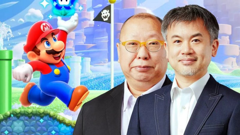 Super Mario Bros. Wonder: Shiro Mouri a destra, Tezuka a sinistra